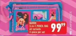 Barbie - 3-in-1 PENCIL BAG