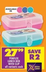 Penflex - LUNCH BOX WITH CLIP