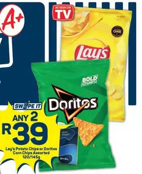Lay's - Potato Chips or Doritos Corn Chips