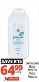 Johnson's - Baby Natural Baby Powder