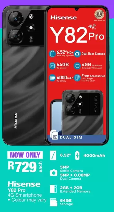 Hisense - Y82 Pro 4G Smartphone