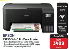 Epson - L3250 3-in-1 EcoTank Printer