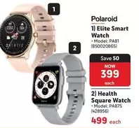 Polaroid - Elite Smart Watch, Health Square Watch