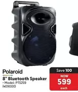 Polaroid - 8" Bluetooth Speaker