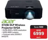 Acer - X1128i DLP Wireless Projector SVGA