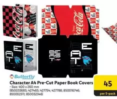 Character A4 Pre-Cut Paper Book Covers