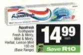 Aquafresh - Toothpaste