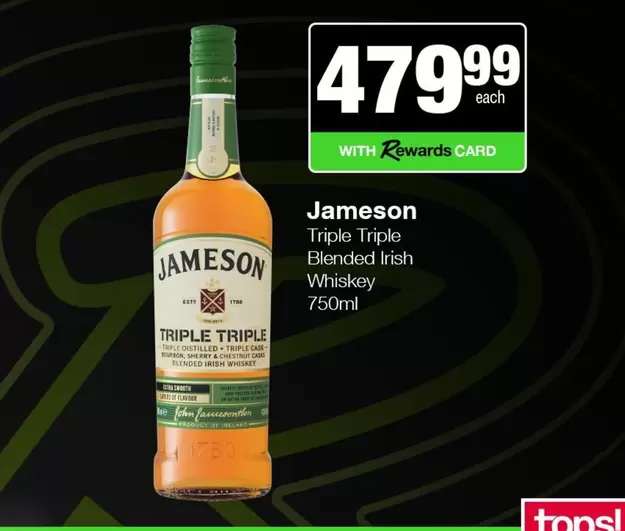 Jameson - Triple Triple Blended Irish Whiskey