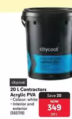 20 L Contractors Acrylic PVA