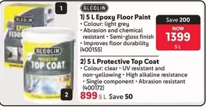 Finish - 5 L Epoxy Floor Paint, 5 L Protective Top Coat