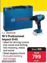 Bosch - 18 V Professional Impact Drill