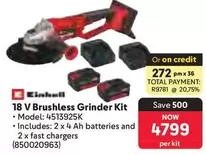 Einhell - Brushless Grinder Kit