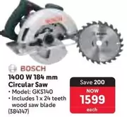 Bosch - 1400 W 184 mm Circular Saw