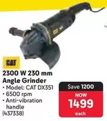 CAT - 2300 W 230 mm Angle Grinder