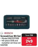 Bosch - Screwdriver Bit Set