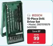 Bosch - 15-Piece Drill Driver Set