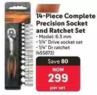 Precision Socket and Ratchet Set