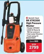 XTR2200 High Pressure Washer