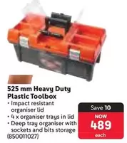 525 mm Heavy Duty Plastic Toolbox