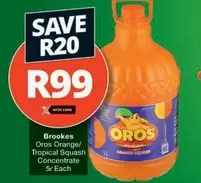 Brookes - Oros Orange/ Tropical Squash Concentrate