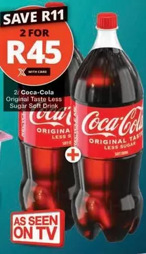 Coca cola - Coca-Cola Original Taste Less Sugar Soft Drink