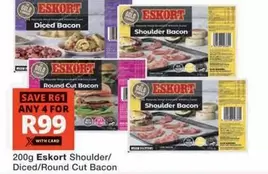 Eskort - Shoulder/ Diced/Round Cut Bacon