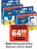 Raid - Mosquito Killer Electric Unit & Refill