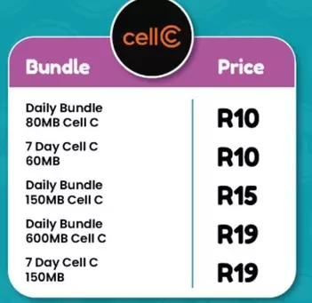 Daily -  Bundle, 7 Day Cell C