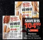Rainbow - Simply Chicken Viennas All Variants