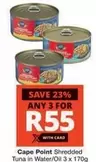 Cape Point - Shredded Tuna in Water/Oil