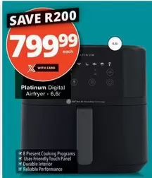Platinum - Digital Airfryer