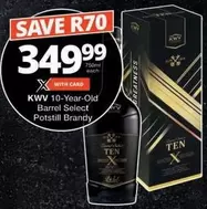 KWV - 10-Year-Old Barrel Select Potstill Brandy