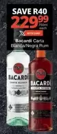 Bacardi - Carta Blanca/Negra Rum