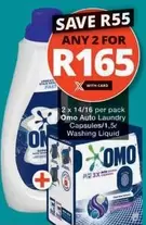 Omo - Auto Laundry Capsules/Washing Liquid