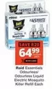 Raid - Essentials Odourless/ Odourless Liquid Electric Mosquito Killer Refill