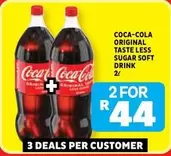 Coca cola - ORIGINAL TASTE LESS SUGAR SOFT DRINK