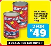 Lucky Star - Pilchards in Tomato/Hot Chilli Sauce