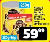Ricoffy - RICOFFY SOLUBLE CHICORY & COFFEE GRANULES