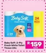 Baby Soft - 2-Ply Fresh White Toilet Tissue 24s