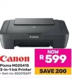 Canon - MG25415 3-in-1 Ink Printer