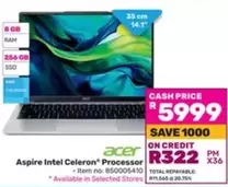 Acer - Aspire Intel Celeron® Processor