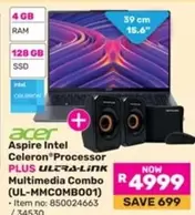 Acer - Aspire Intel Celeron® Processor PLUS ULTRA-LINK Multimedia Combo (UL-MMCOMB001)