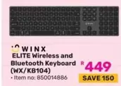 Elite - ELITE Wireless and Bluetooth Keyboard (WX/KB104)
