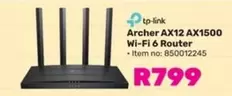 TP-LINK - Archer AX12 AX1500 Wi-Fi 6 Router