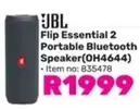 jbl - Flip Essential 2 Portable Bluetooth Speaker(OH4644)