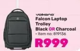 Volkano - Falcon Laptop Trolley Black OR Charcoal
