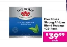 FIVE ROSES - Strong African Blend Teabags