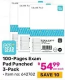 100-Pages Exam Pad Punched 3-Pack