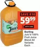 Darling - Juic'd 100% Fruit Juice Blend All Variants