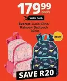 Everest - Junior Dino/ Rainbow Backpack